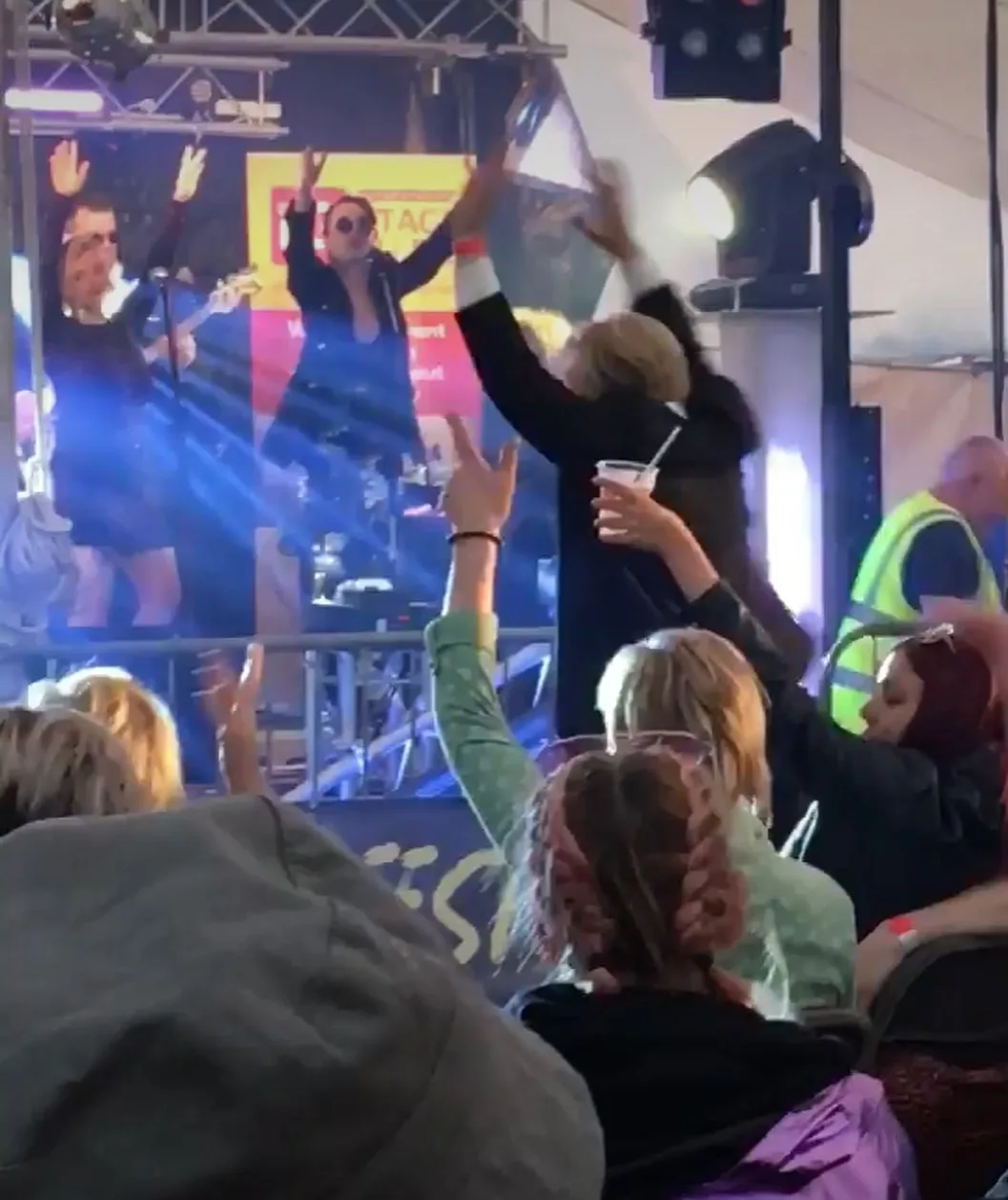 Dave dancing and wowing the crowd