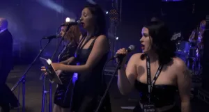 Tina, Beth and Mollie at The Rock and Bowl festival