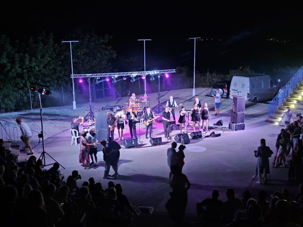 View from the high seats at Pissouri ampitheatre