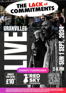 Soul gig to raise funds for Red Sky foundation at Granvilles on 1st Sept 2024